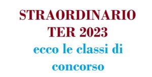 CONCORSO STRAORDINARIO TER SCUOLE OGNI ORDINE E GRADO: POSTI ...